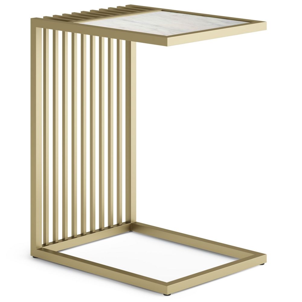 Simplihome Side Table, Dorval, Gold