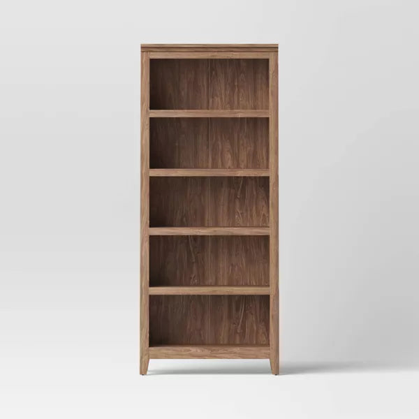 72" Carson 5 Shelf Bookcase - Threshold™ (Walnut Brown)