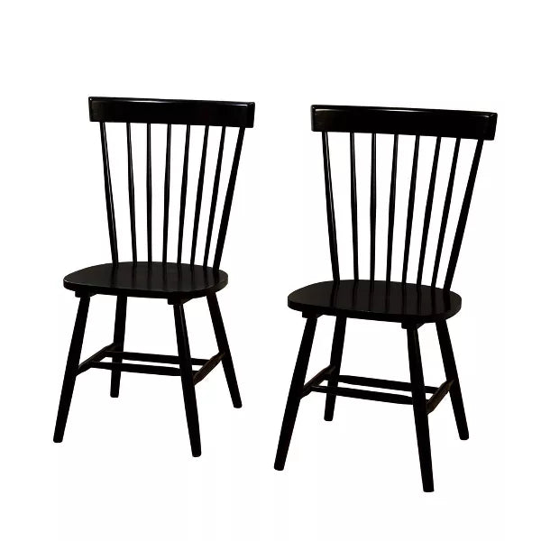 Set of 2 Venice High Back Contemporary Windsor Dining Chairs - Buylateral