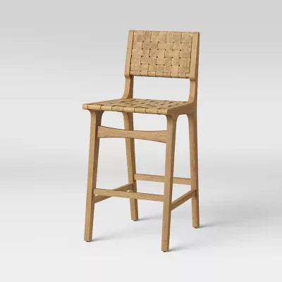 Ceylon Woven and Wood Barstool Natural - Threshold™