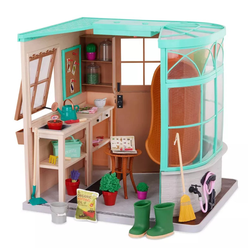 Our Generation Room to Grow Greenhouse Accessory Set for 18" Dolls