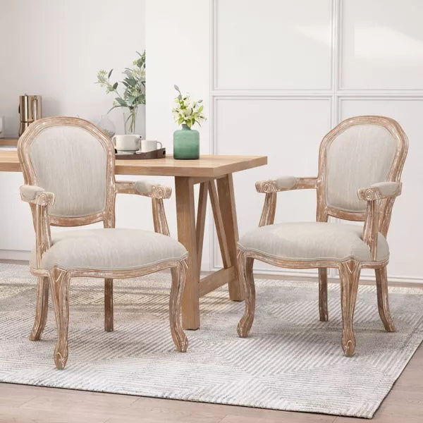 2pk Baldner Traditional Upholstered Dining Chairs - Christopher Knight Home