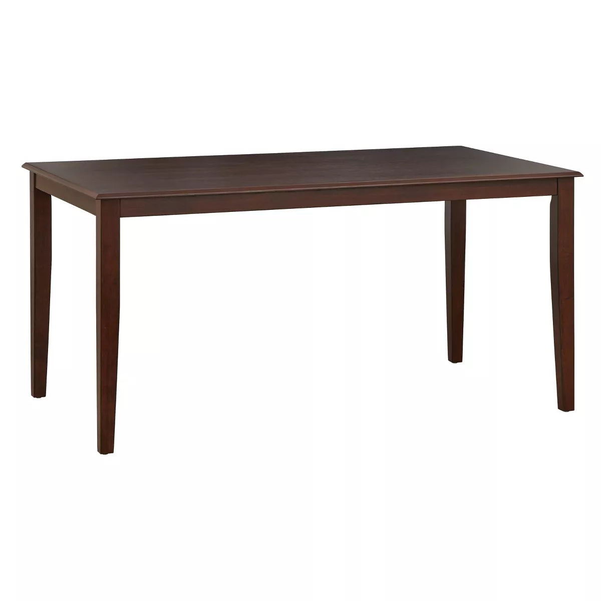 Westmont Rectangular Dining Table Rustic Brown - Lifestorey: 63" Length, Seats 6, Rubberwood Frame, Veneer Surface