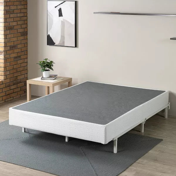 Metal Smart BoxSpring Mattress Base with Quick Assembly Gray - Zinus (Full)