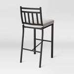 2pk Fairmont Outdoor Patio Bar Height Chairs Black - Threshold™