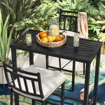 2pk Fairmont Outdoor Patio Bar Height Chairs Black - Threshold™
