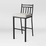 2pk Fairmont Outdoor Patio Bar Height Chairs Black - Threshold™
