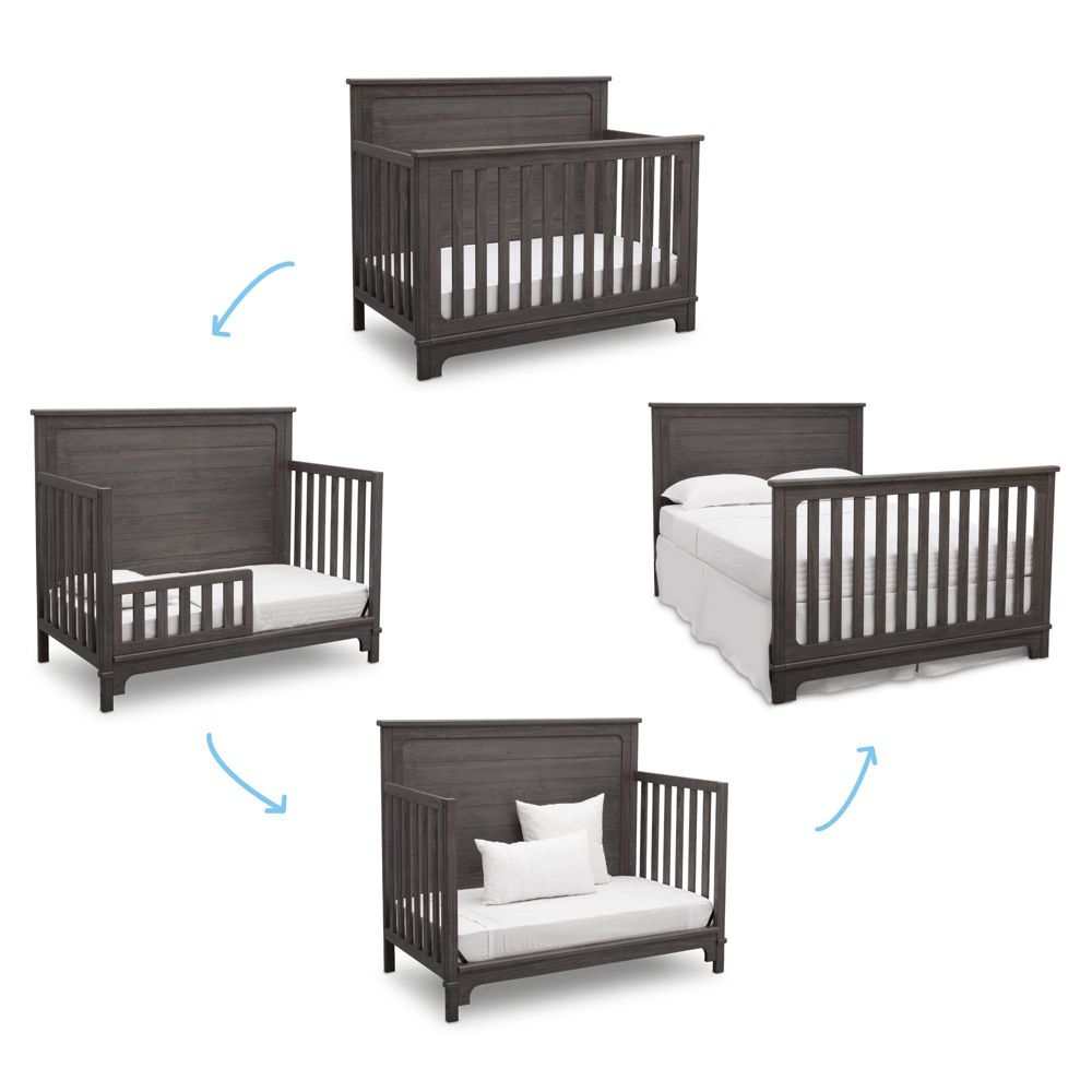 Simmons Kids Slumbertime Monterey 4 in 1 Convertible Crib Color Rust