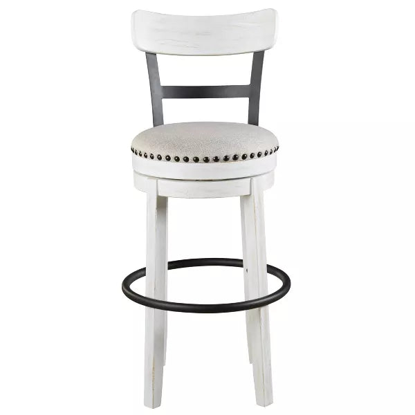 Tall Valebeck Upholstered Swivel Barstool - Signature Design by Ashley