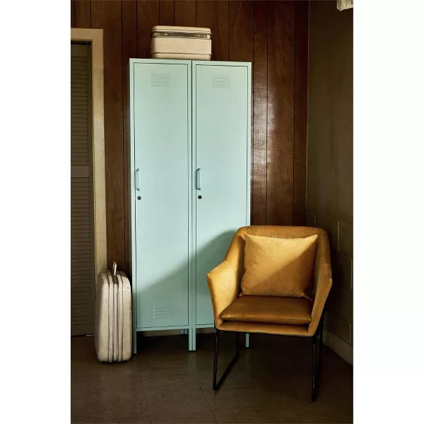 Cache Single Metal Locker Storage Cabinet - Novogratz (Color Mint)