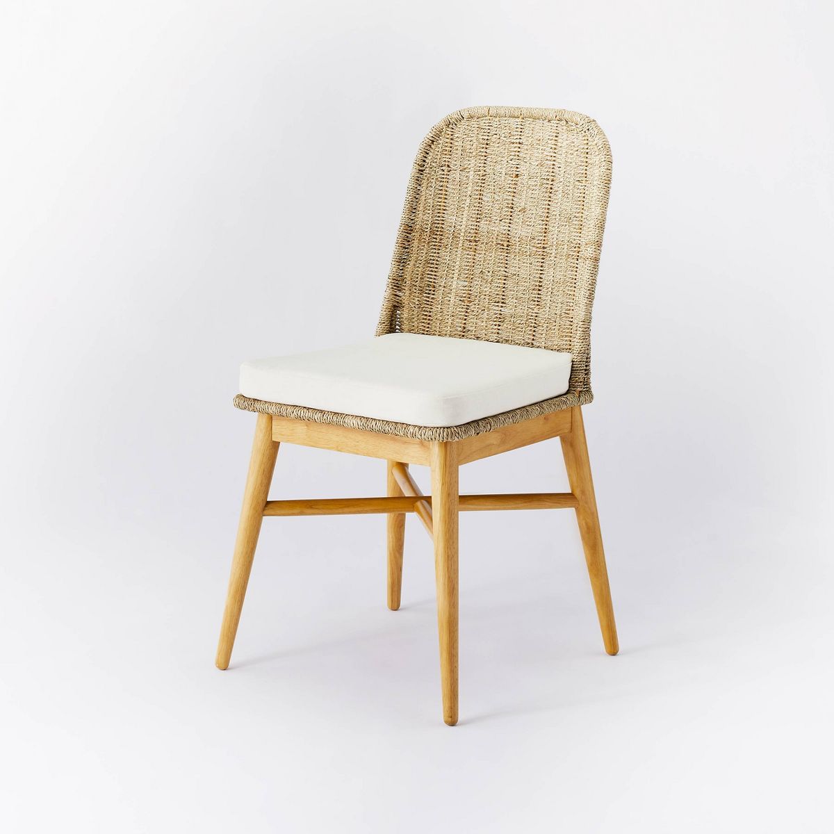 Juniper Woven Dining Chair with Cushion Natural - Threshold™ designed with Studio McGee