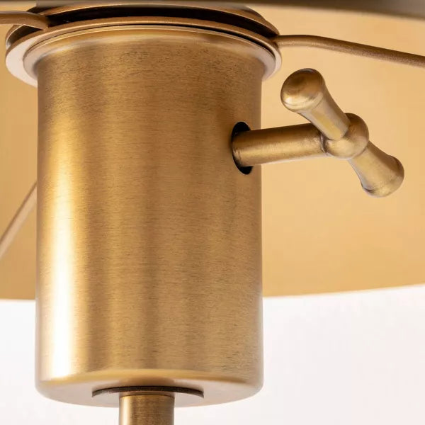 Metal Sconce Wall Light (Includes LED Light Bulb) Brass - Threshold™ designed with Studio McGee: Dimmable, Plug-In, ETL Listed