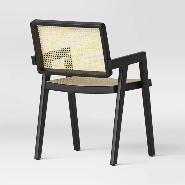 Wood Framed Woven Panel Dining Chair - Threshold™