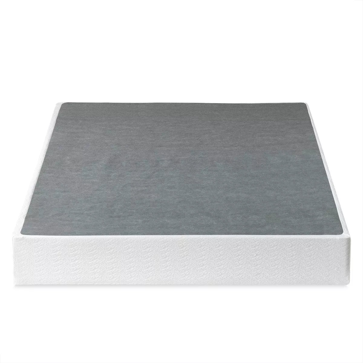 Metal Smart BoxSpring Mattress Base with Quick Assembly Gray - Zinus (Full)