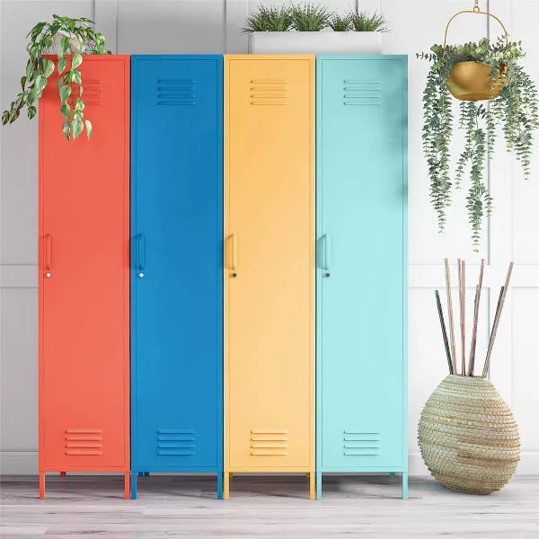 Cache Single Metal Locker Storage Cabinet - Novogratz (Color Mint)