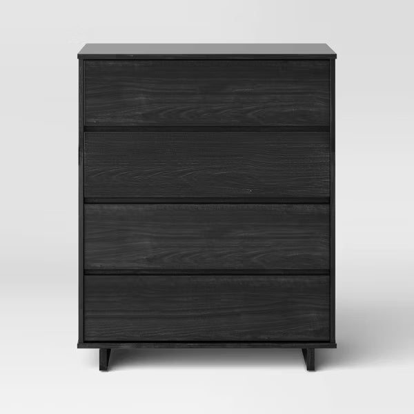 Modern 4 Drawer Dresser Black - Room Essentials™
