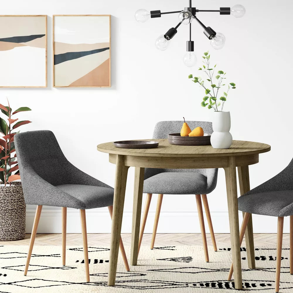 40" Astrid Mid-Century Round Dining Table with Fixed Top - Threshold™ (Color Natural)