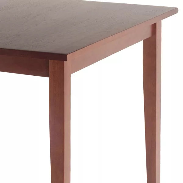 Groveland Square Dining Table Antique Walnut - Winsome: Shaker Legs, Hardwood, 4-Seat Capacity, Modern Style