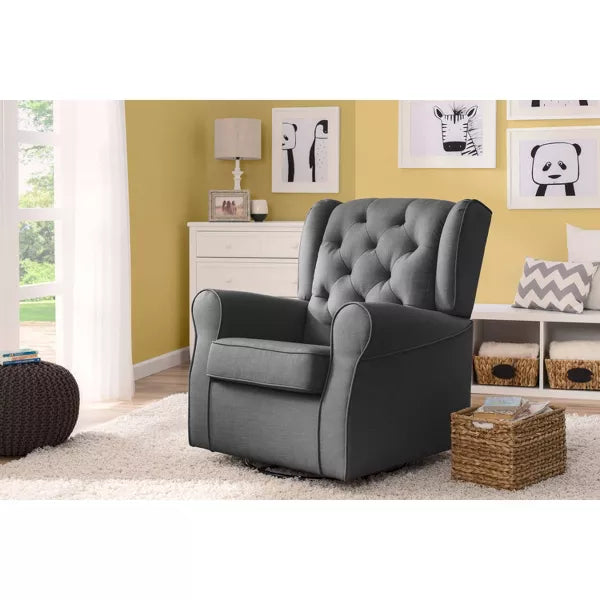 Delta Children® Emma Nursery Glider Swivel Rocker Chair (Color Charcoal)