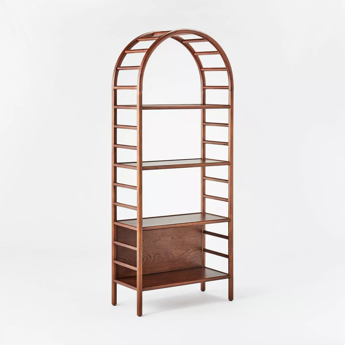 72" Holladay Curved Wooden Bookcase - Threshold™ designed with Studio McGee