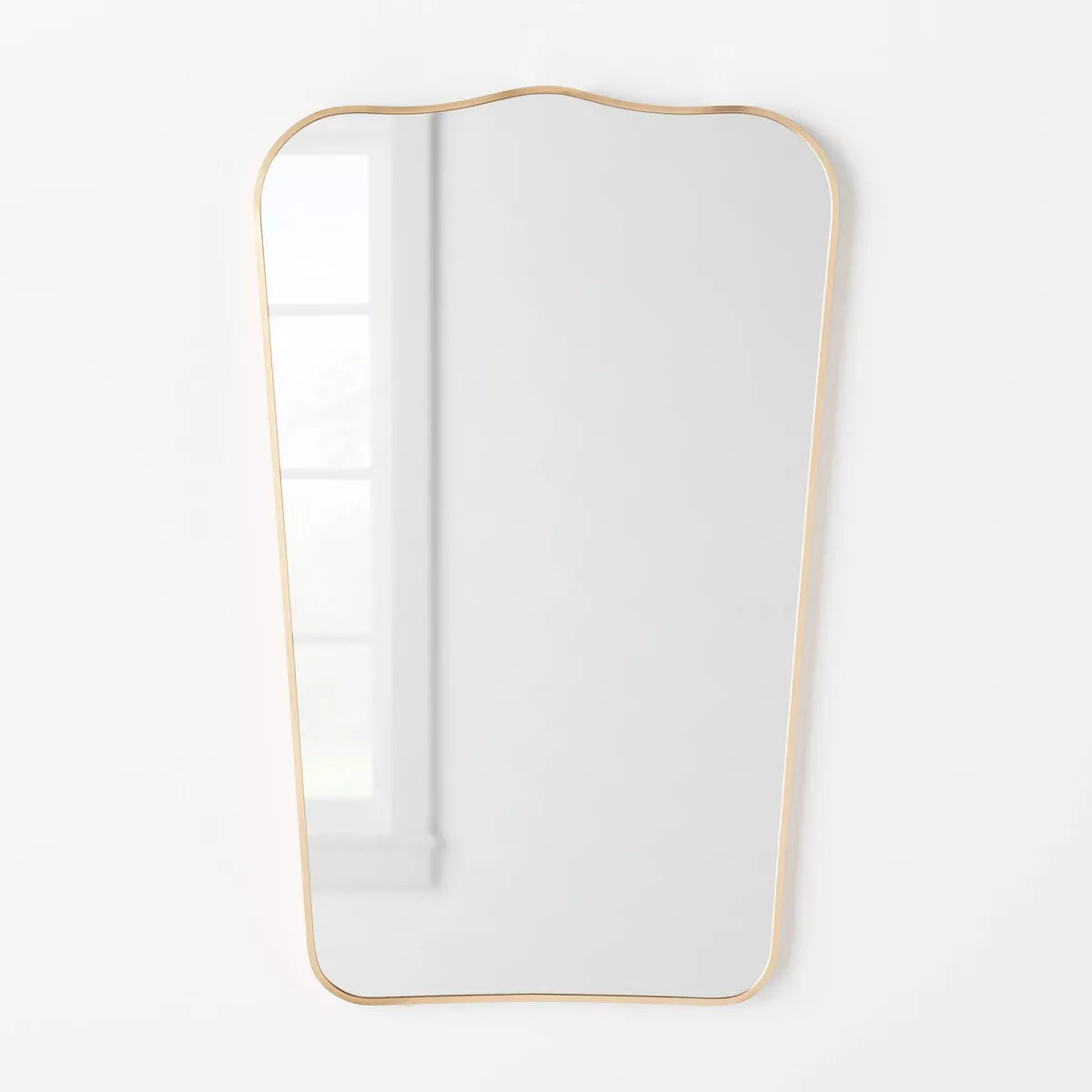 23" x 36" Metal Curved Top Mirror Gold - Threshold™ designed with Studio McGee