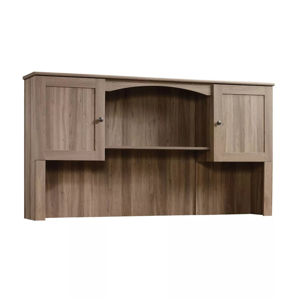 36" Harbor View Hutch Salt Oak - Sauder: Office Storage, Cubbyhole, 2 Door, Laminated MDF