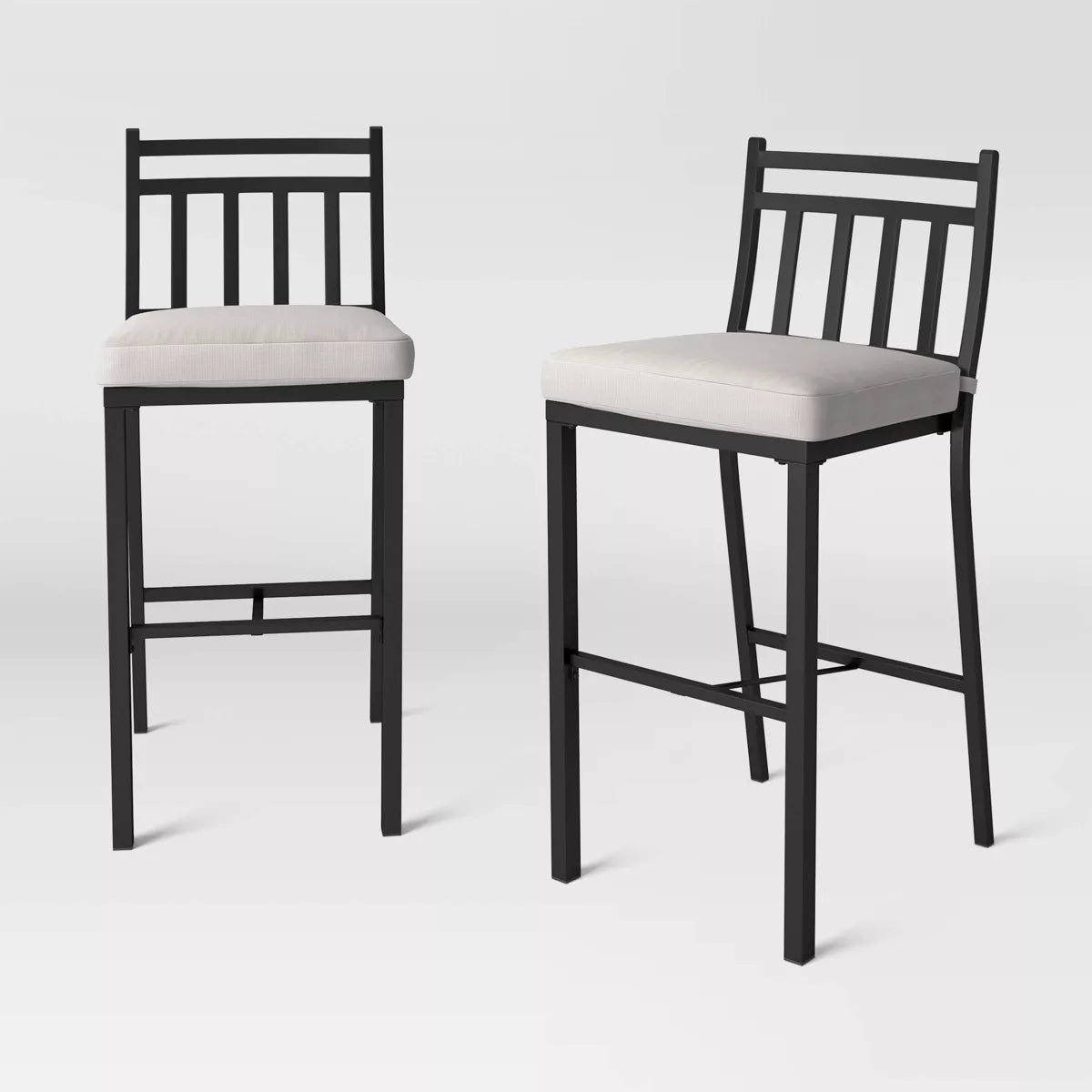 Fairmont 2pk Bar Height Patio Chairs - Black - Threshold™