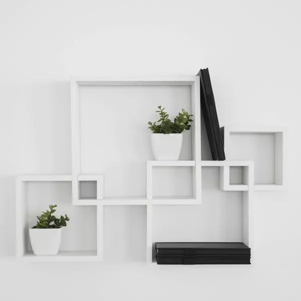 25.5" x 17.75" Intersecting Cube Wall Shelf - Danya B.