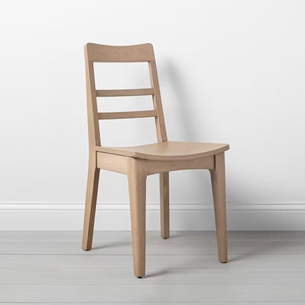 2pk Wood Ladder Back Dining Chair Set - Natural - Hearth & Hand™ with Magnolia