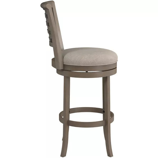 Thredson Swivel Height Barstool Light Antiqued Gray Wash - Hillsdale Furniture