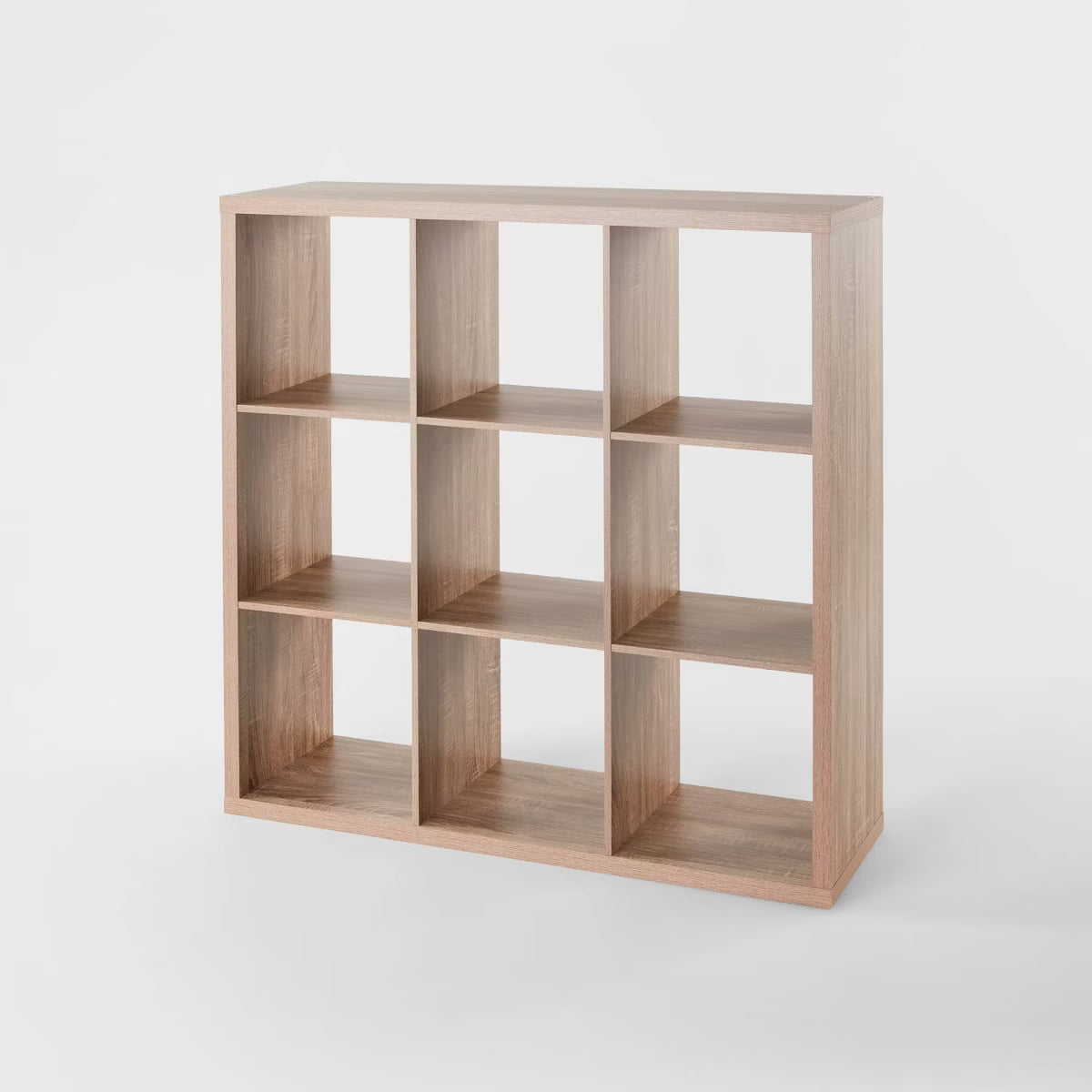 13" 9 Cube Organizer Weathered Gray - Brightroom™: Decorative Bookshelf, Cubby Storage, MDF & Particle Board, 13" Cube System