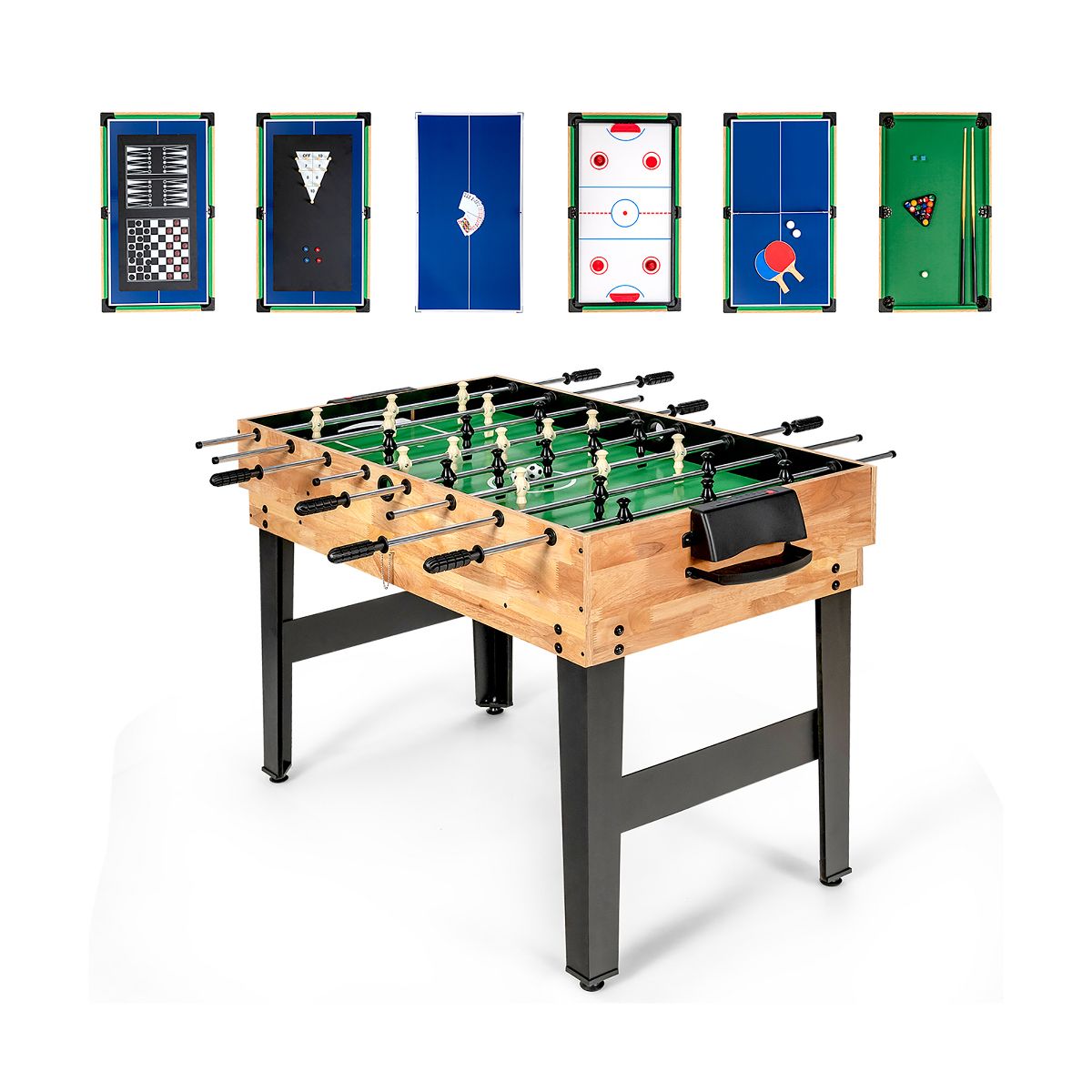 Costway 10-in-1 Combo Game Table Set, Multi Game Table for Home, Game Room