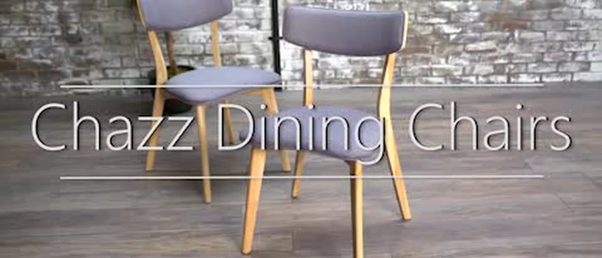 Set of 2 Chazz Mid-Century Dining Dark Chair/Walnut Gray - Christopher Knight Home: Rubberwood Frame, Upholstered