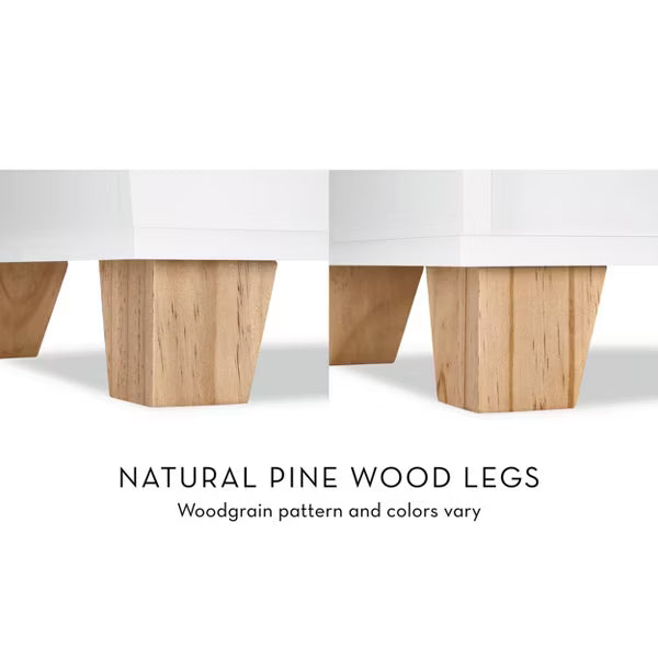 RiverRidge Kids' Catch-All Cubby Storage Organizer Bench with Toy Storage Shelves and Cushioned Seat for Reading Nook and Playroom White