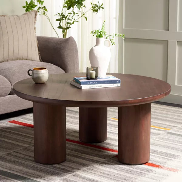 Mork 3 Leg Round Coffee Table - Safavieh