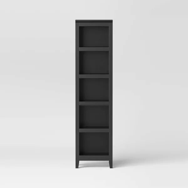 72" Carson Narrow Bookcase - Threshold™ (Black)