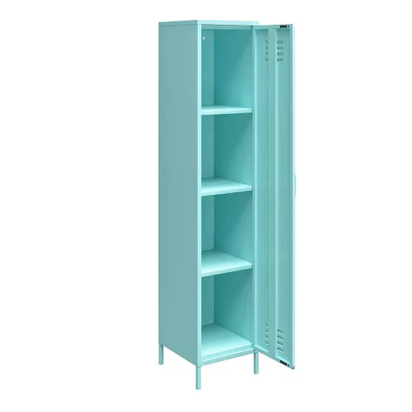 Cache Single Metal Locker Storage Cabinet - Novogratz (Color Mint)