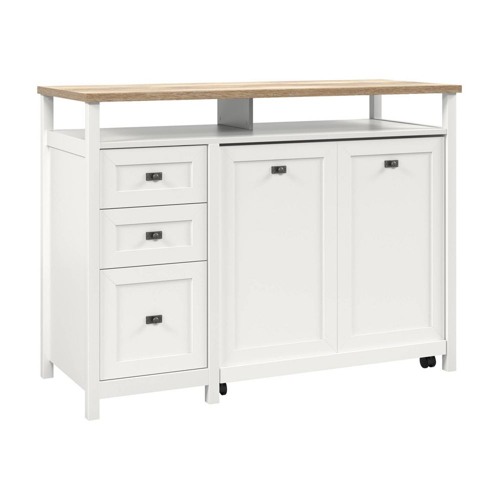 Cottage Road Credenza Desk White - Sauder