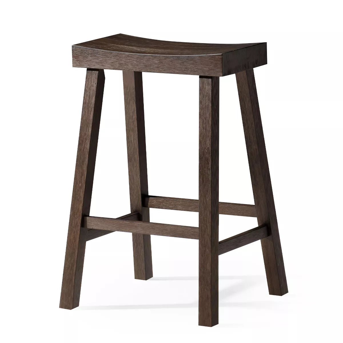 Maven Lane Vincent Wooden Rustic Aesthetic Kitchen Stool