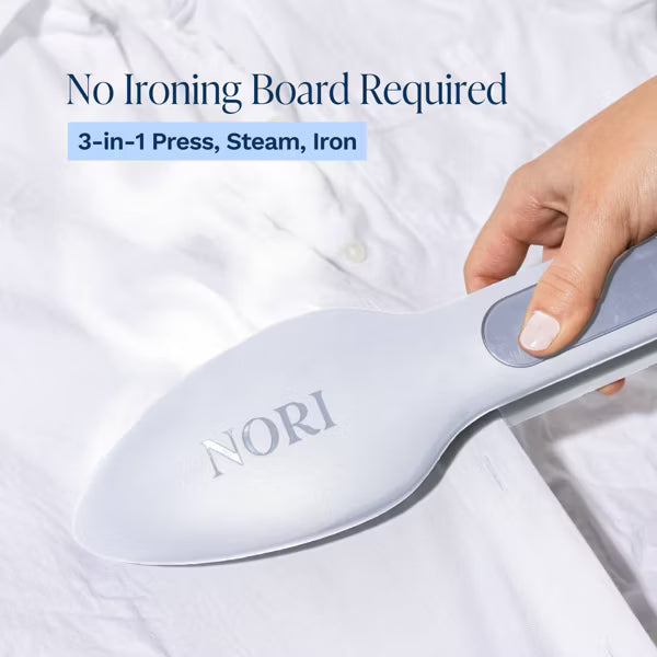 Nori Press Handheld Steam Iron - White