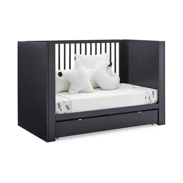 Delta Children Cassie 4-in-1 Convertible Crib with Underdrawer - Greenguard Gold CertifiedColor Midnight Gray