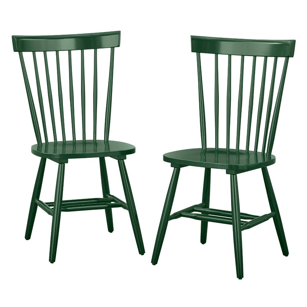 Set of 2 Venice High Back Contemporary Windsor Dining Chairs - Buylateral