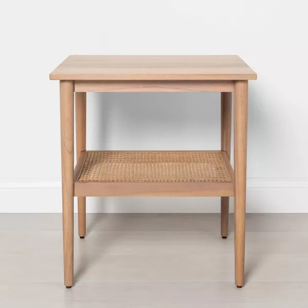 Wood & Cane Accent Side Table - Hearth & Hand™ with Magnolia