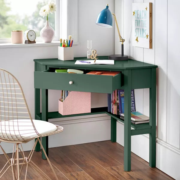 Medford Corner Desk with Drawer - Buylateral