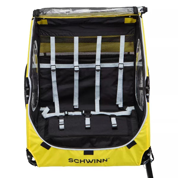 Schwinn Prescott Bike Trailer - Yellow/Black