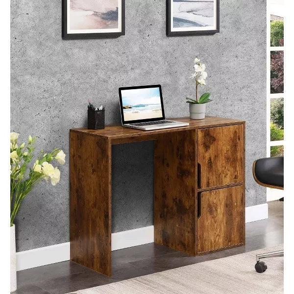 Designs2Go Student Desk with Storage Cabinets - Breighton Home