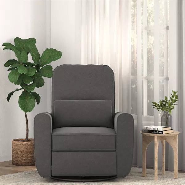 Baby Relax Kennedy Nursery Gliding Recliner Upholstered Accent Chair - Gray