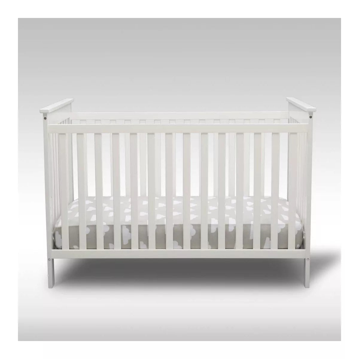Delta Children Adley 3-in-1 Convertible Crib (Color Bianca White)