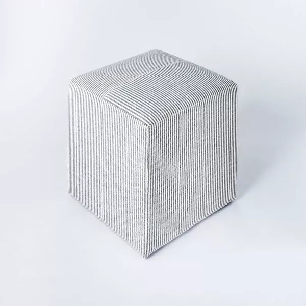 Lynwood Square Upholstered Cube Ottoman - Threshold™ designed with Studio McGee