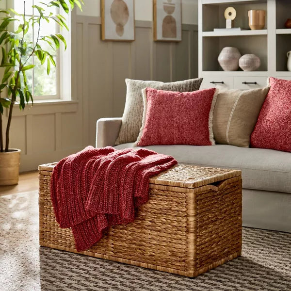 Natural Woven Storage Bench - Threshold™ designed with Studio McGee